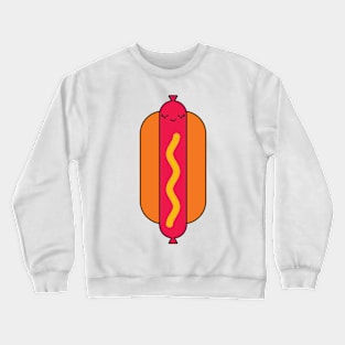 Hot dog with a face Crewneck Sweatshirt